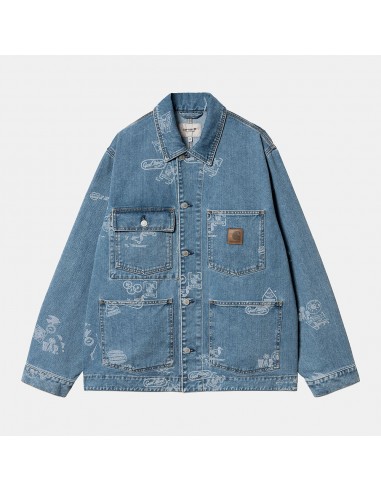 Carhartt WIP - Veste Stamp - Bleu Les magasins à Paris