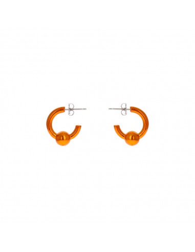 Justine Clenquet - Boucles d'oreilles Sam - Orange votre restaurant rapide dans 