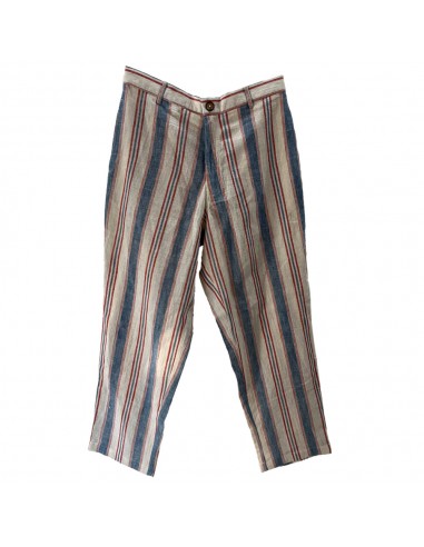 Harago - Pantalon Ticking Rayures - Multicolore de pas cher