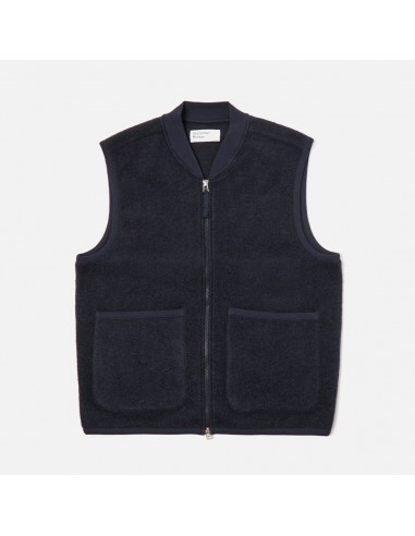 Universal Works - Veste Zip Waistcoat - Marine Comment ça marche