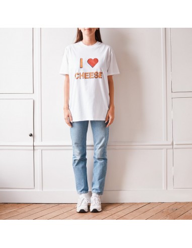 Cheese Creation Paris - T-Shirt I Love Cheese - Blanc destockage