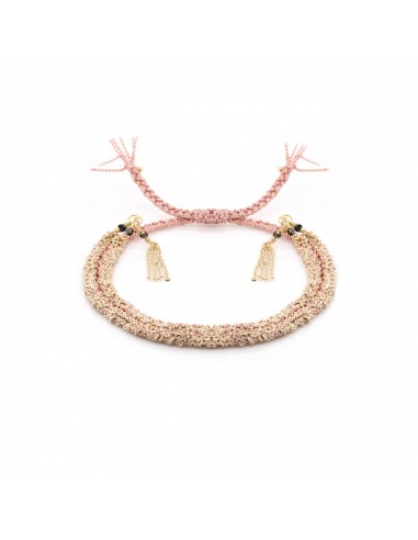 Marie Laure Chamorel - Bracelet n°183 - Rose & Gold Pour