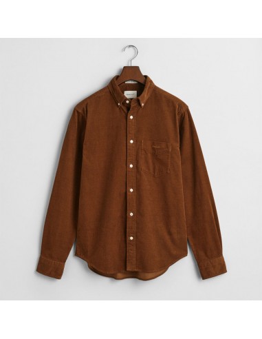 GANT - Chemise Velours - Cacao en linge