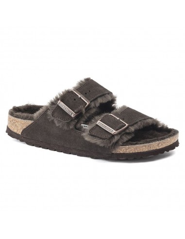 Birkenstock - Sandales Arizona en Fourrure - Mocha Amélioration de cerveau avec