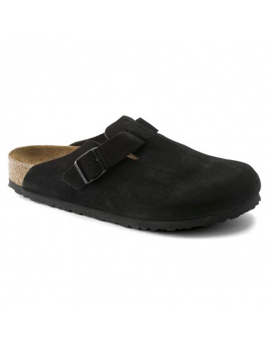 Birkenstock - Sabots Boston - Lit de pied souple - Noir hantent personnes