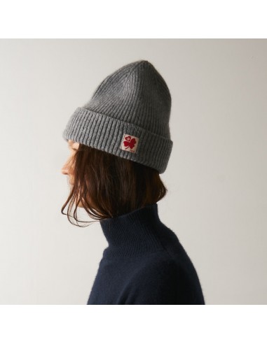 Merci - Bonnet Lucky - Gris & Rouge sur le site 