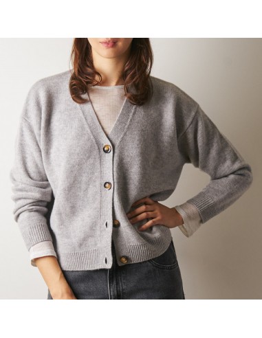 Merci - Gilet Lucia en Laine - Gris sur le site 