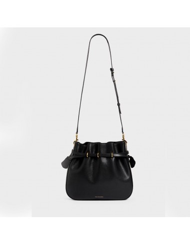 Gerard Darel - Sac seau en cuir Le Romy - Noir 50% de réduction en Octobre 2024