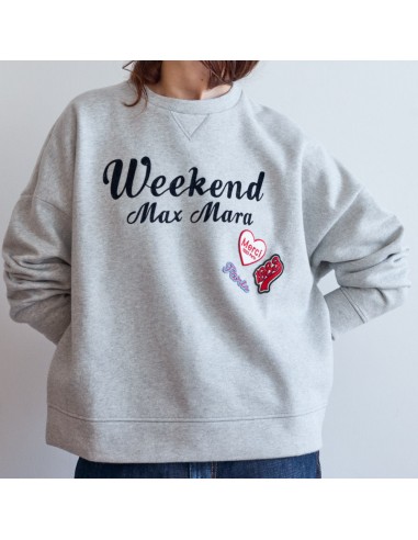 Weekend Max Mara - Sweat en coton - Gris les ligaments