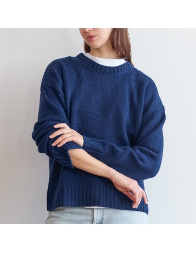 Merci - Pull en laine - Marine de la marque