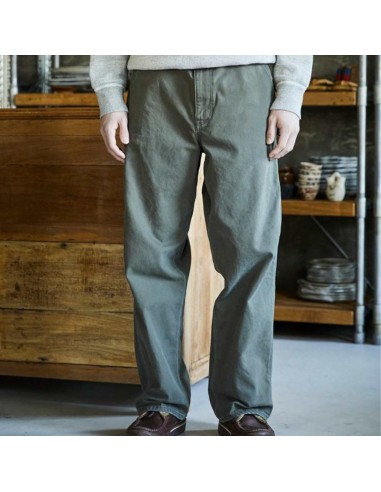 OrSlow - Pantalon Dad Fit Painter - Vert Militaire Profitez des Offres !