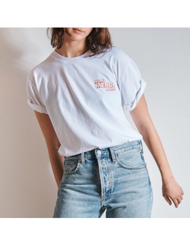 Merci - T-Shirt Non Merci - Blanc s'inspire de l'anatomie humaine