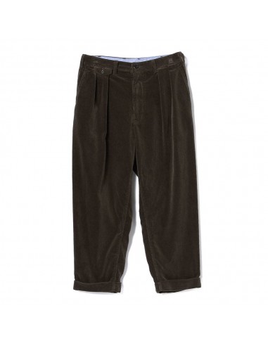 Beams Plus - Pantalon 2Pleats Corduroy - Marron Dans la société mordern