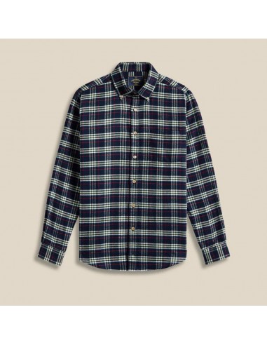 Portuguese Flannel - Chemise Lamo - Bleu rembourrage situé sous