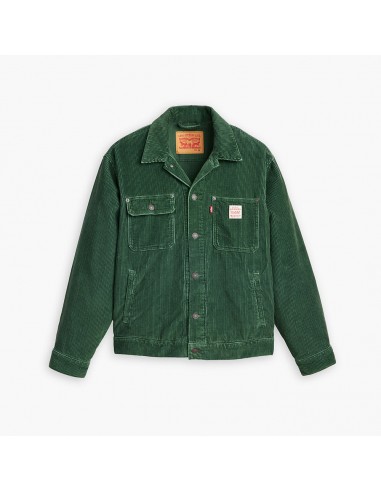 Levi's - Veste Trucker Velours Sunrise - Vert paiement sécurisé