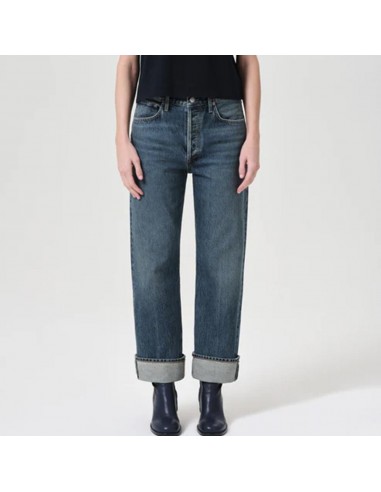 Agolde - Jeans Straight Fran - Bleu destockage