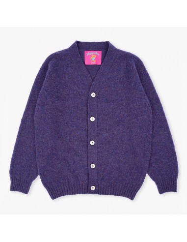 Howlin - Cardigan Shaggy Bear - Violet Par le système avancé 