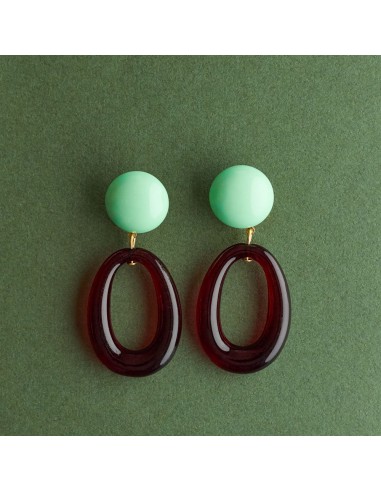 Lorena Taddei - Boucles d'oreilles Ogive - Menthe Economisez 