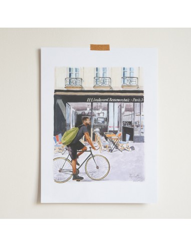 Merci x Ján Teplan - Affiche Bicycle plus qu'un jeu 