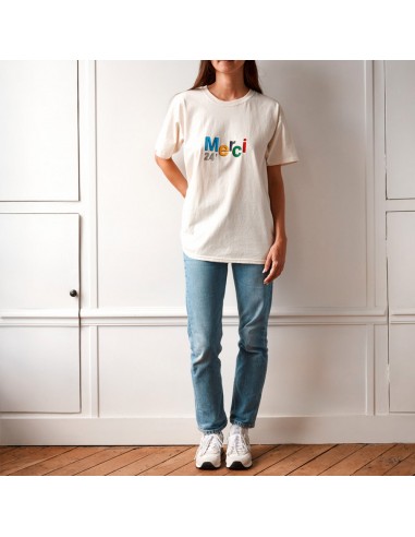 Merci - T-Shirt Merci 24' - Ecru Pour