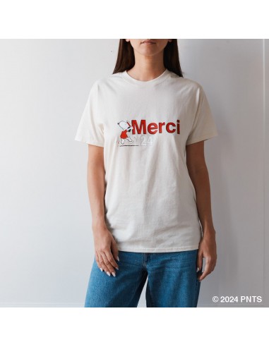 Peanuts x Merci - T-Shirt Merci 24' - Ecru Economisez 